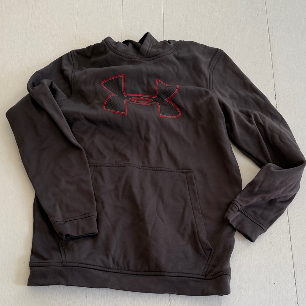 Under Armour Charcoal Sweatshirt with Red Outline